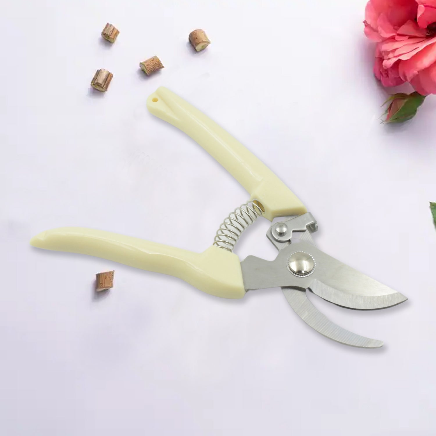 0471 Stainless Steel Pruning Shears with Sharp Blades and Comfortable handle - Durable Hand Pruner for Comfortable and Easy Cutting, Heavy Duty Gardening Cutter Tool Plant Cutter for Home Garden | Wood Bran (1 Pc) 0471 Stainless Steel Pruning Shears with Sharp Blades and Comfortable handle - Durable Hand Pruner for Comfortable and Easy Cutting, Heavy Duty Gardening Cutter Tool Plant Cutter for Home Garden | Wood Bran (1 Pc)